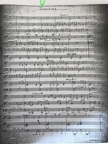 Page from Tom Tom score